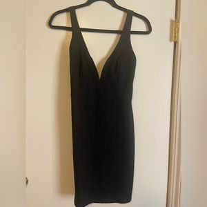 Lulus Deep V Cocktail Dress